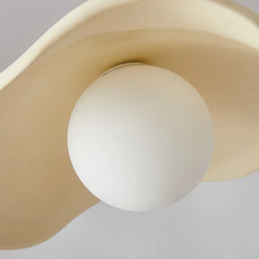 Modern Style Hat Shade Resin Pendant Light
