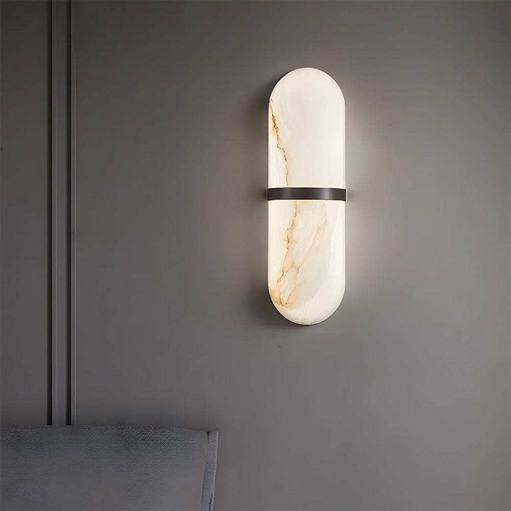 Vintage Decorative Marble Led Living Room Wall Lamp