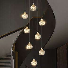 Contemporary Gold Aluminum Living Room LED Pendant Lights