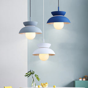 Macaroon Colorful Simple Round Pendant Light