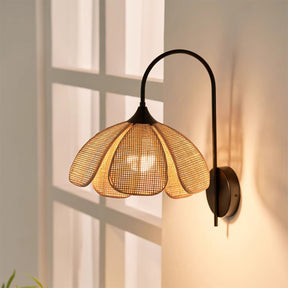 Retro Rattan Vintage Simple Wall Light