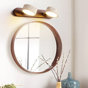 Wood Rustic Simple Bathroom Vanity Wall Light