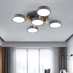 Contemporary Acrylic Multi-Heads Ceiling Light