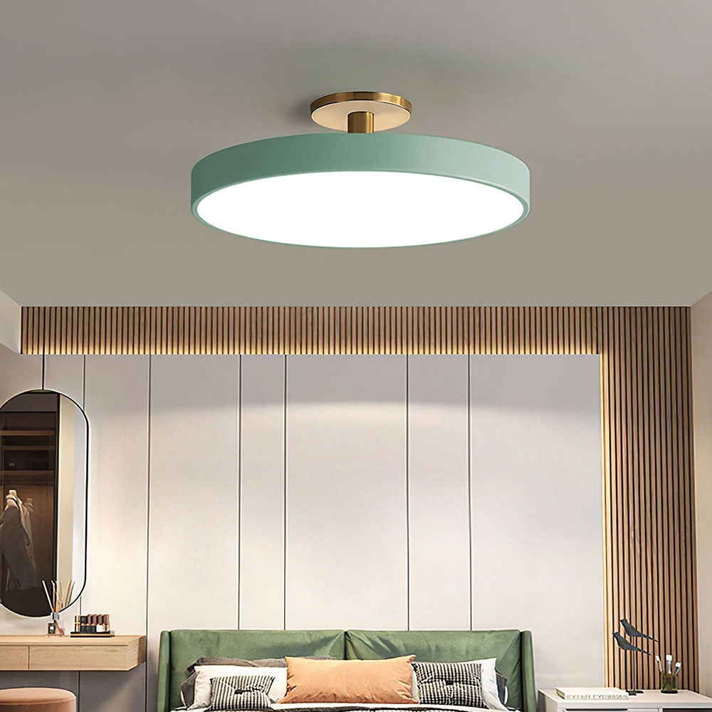 Simple Semi-Flush Mount Acrylic LED Ceiling Light