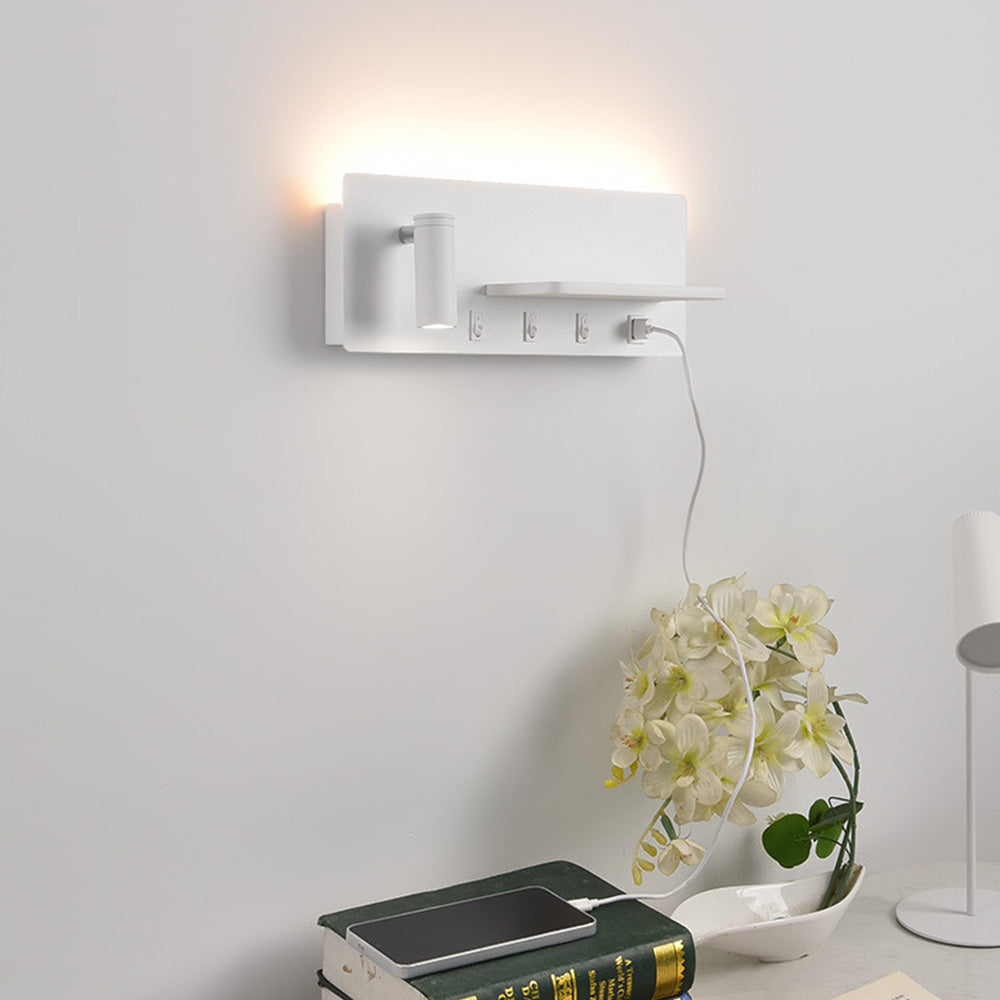 Modern Bedside Iron LED Reading Wall Light