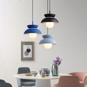 Macaroon Colorful Simple Round Pendant Light