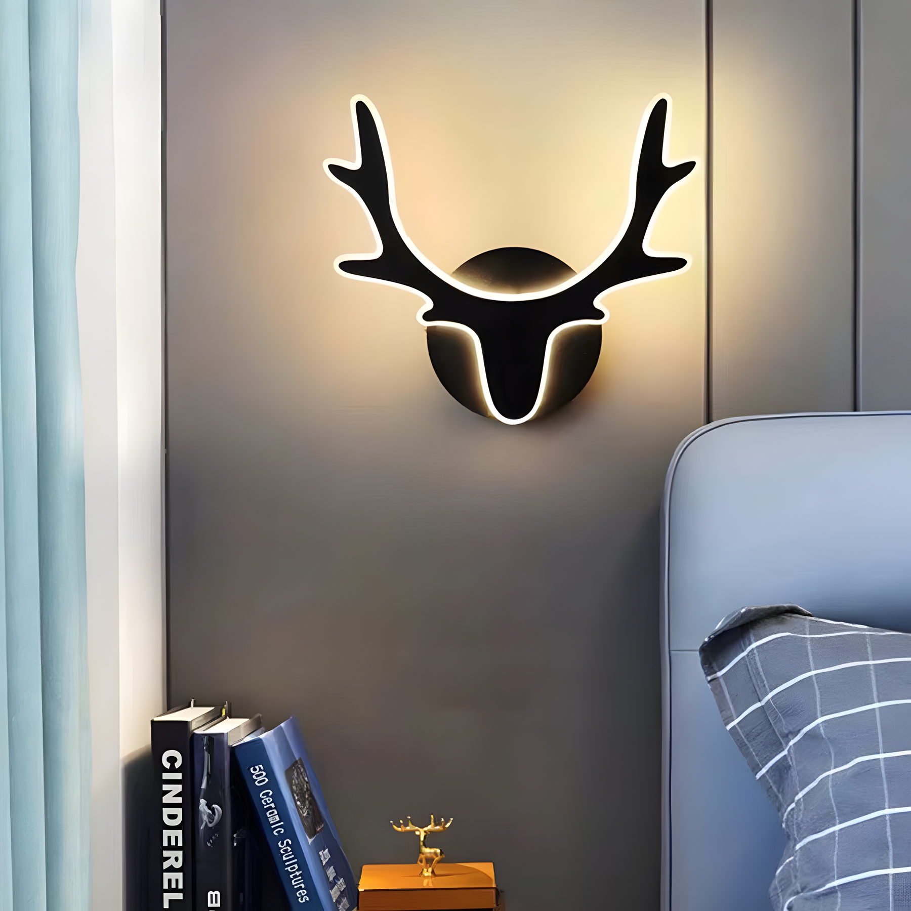 Nordic Deer Antler LED Wall Light