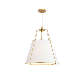 Modern Fabric Conical White Hanging Light