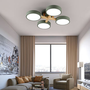 Contemporary Acrylic Multi-Heads Ceiling Light