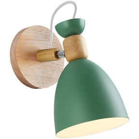 Nordic Design Style Wood Bedside Wall Lights