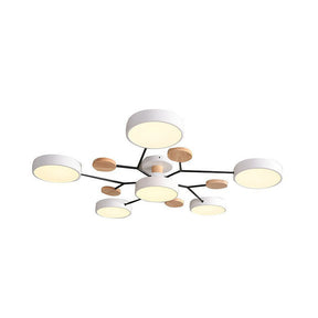 Creative Iron LED Semi-Flush Ceiling Light