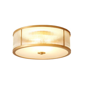 Vintage Glass Luxury Drum Ceiling Light