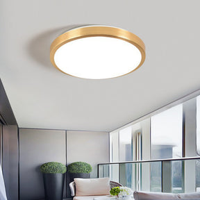 Gold Vintage Round Flush Mount Ceiling Light