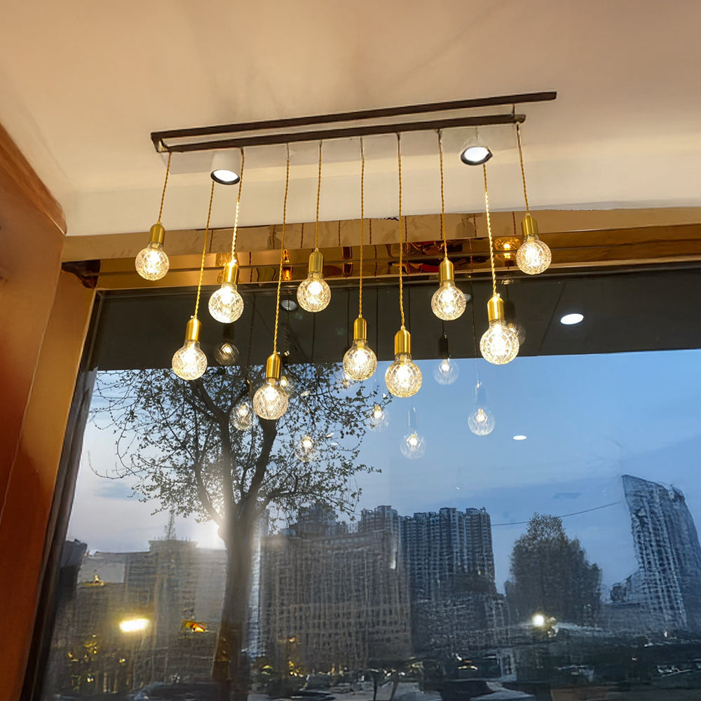 Modern LED Glass Pendant Lights For Living Room