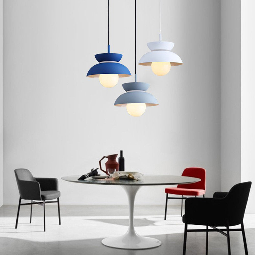 Macaroon Colorful Simple Round Pendant Light