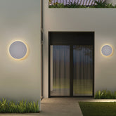 Minimalist Round Metal LED Outdoor Wall Light