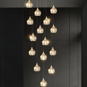 Contemporary Gold Aluminum Living Room LED Pendant Lights