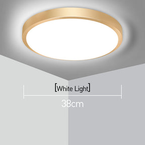 Gold Vintage Round Flush Mount Ceiling Light