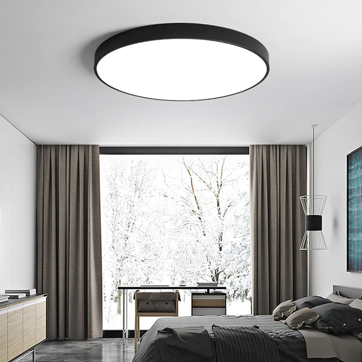 Minimalist Modern Round Flush Ceiling Lights