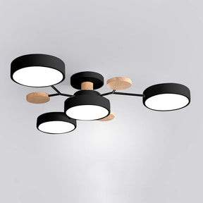 Creative Iron LED Semi-Flush Ceiling Light