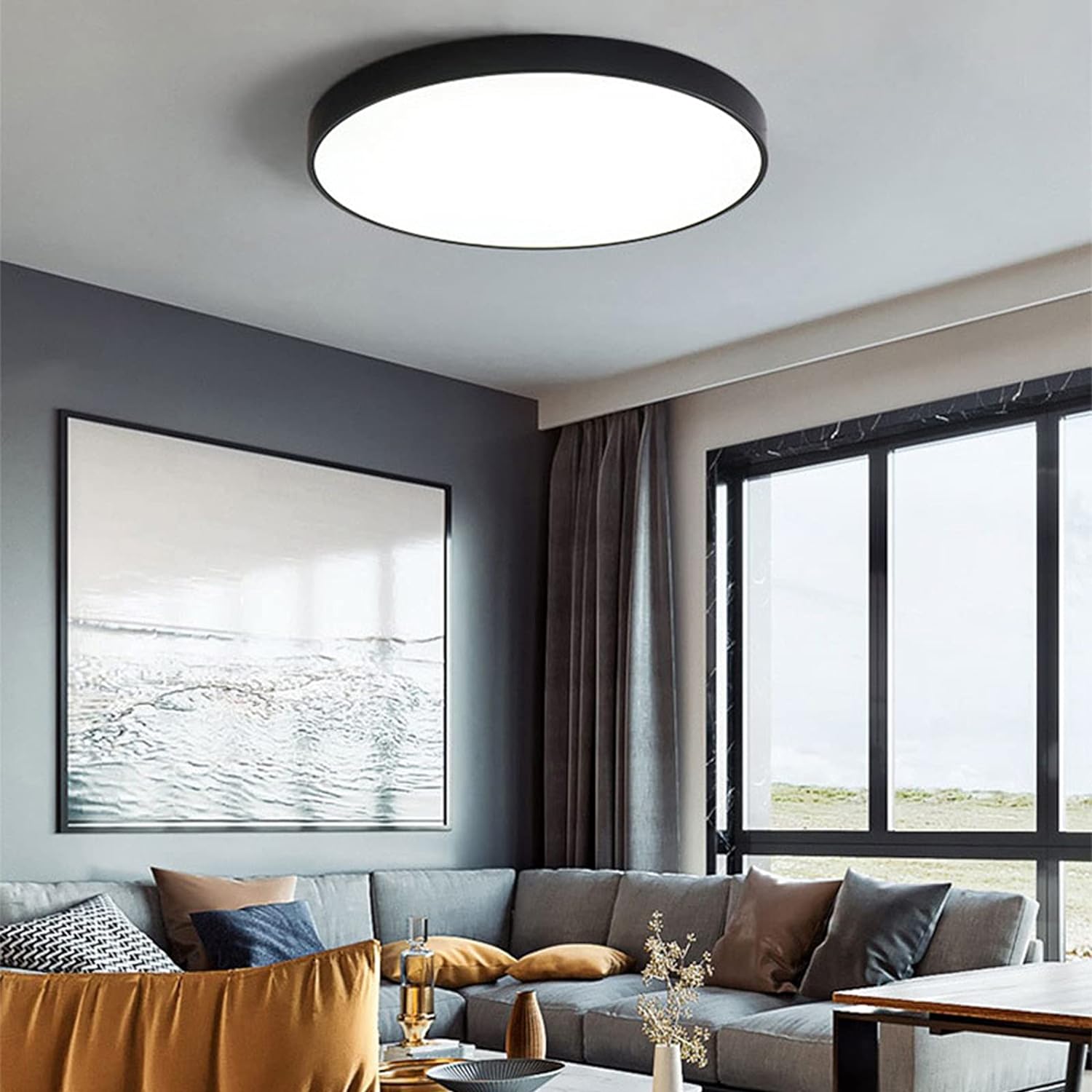 Minimalist Modern Round Flush Ceiling Lights