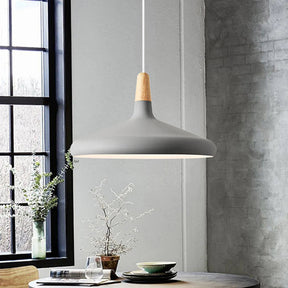 Contemporary Conical Colorful Metal Pendant Lamp