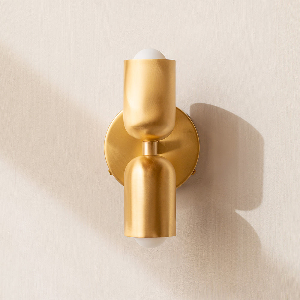 Modern Fancy Double Heads Copper Wall Sconce