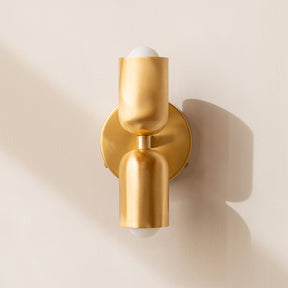 Modern Fancy Double Heads Copper Wall Sconce