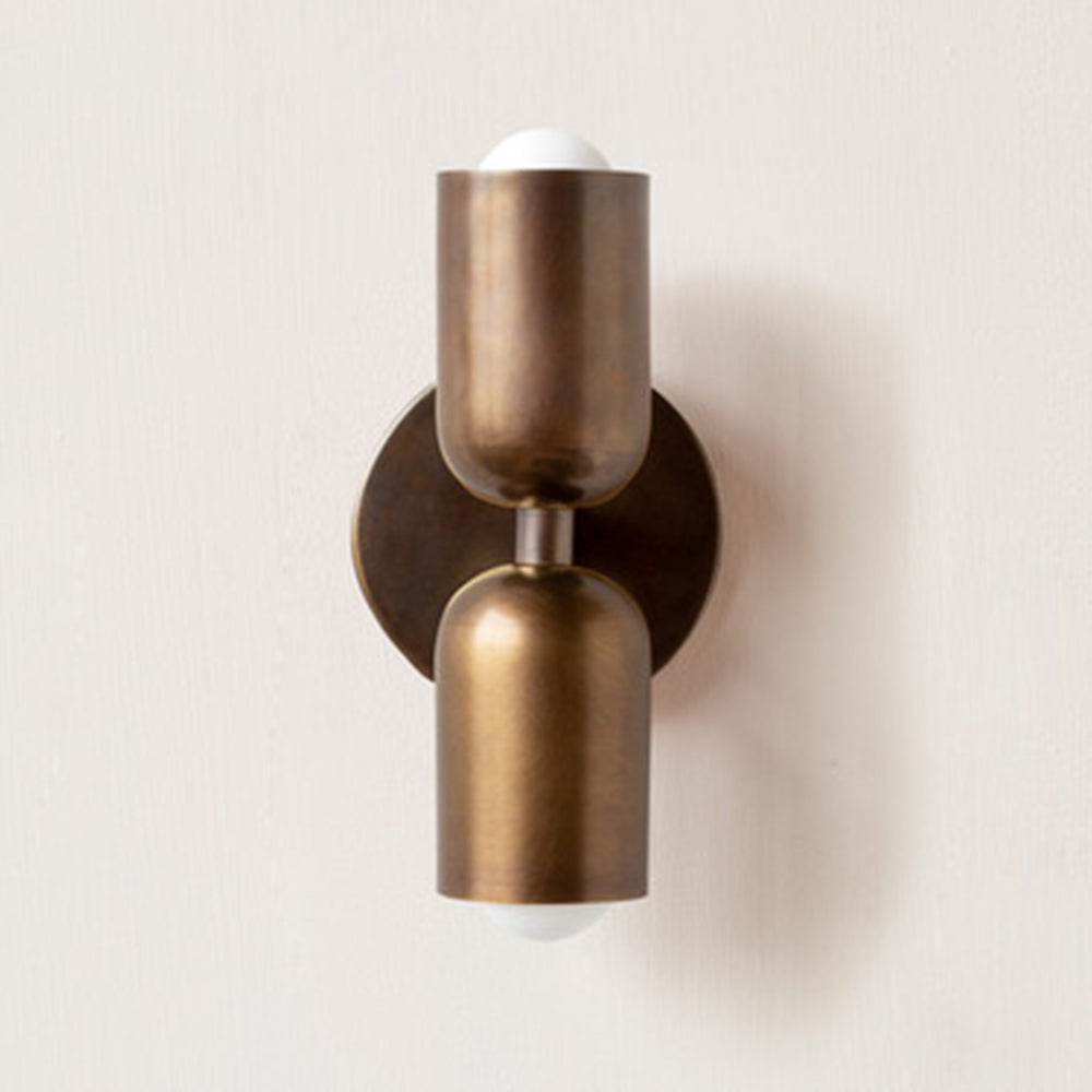 Modern Fancy Double Heads Copper Wall Sconce