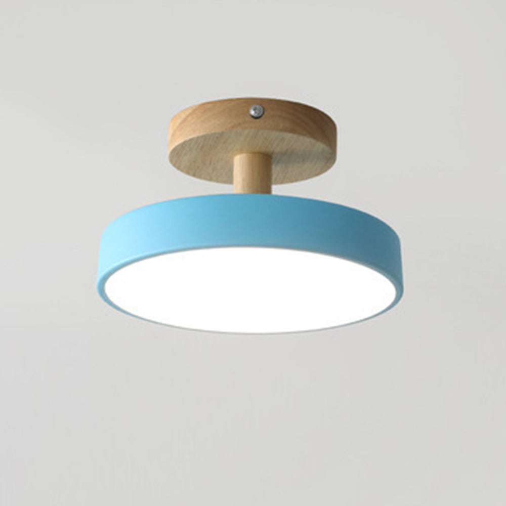 Colorful Round Flush Mount Ceiling Light