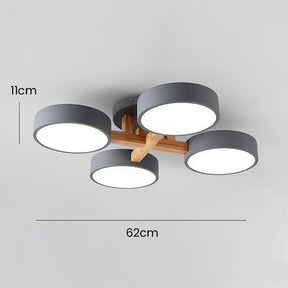 Contemporary Acrylic Multi-Heads Ceiling Light