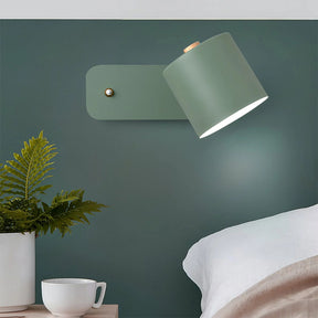 Nordic Rotatable Cylinder Iron Wall Light For Bedroom