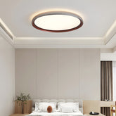 Minimalist Round Brown LED Bedroom Ceiling Lamp