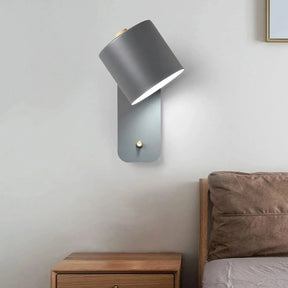 Nordic Rotatable Cylinder Iron Wall Light For Bedroom