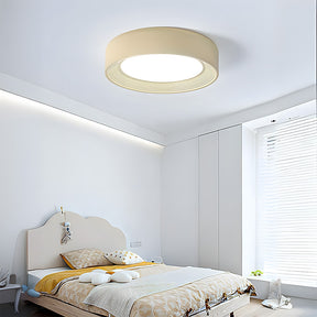 Cute Creamy Yellow Round LED Ceiling Light