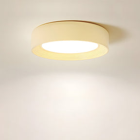 Cute Creamy Yellow Round LED Ceiling Light