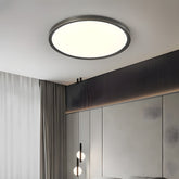 Minimalist Circular Copper LED Ceiling Lamp For Living Room