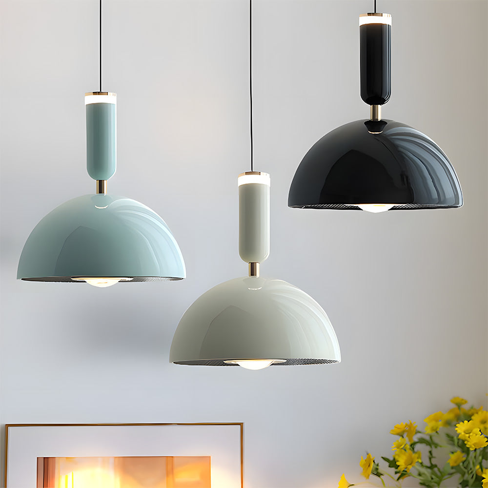 Bauhaus Modern Stained LED Pendant Light