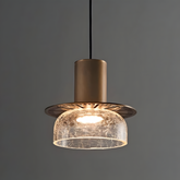 Modern Glass Double Head Pendant Light