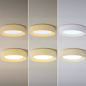 Cute Creamy Yellow Round LED Ceiling Light