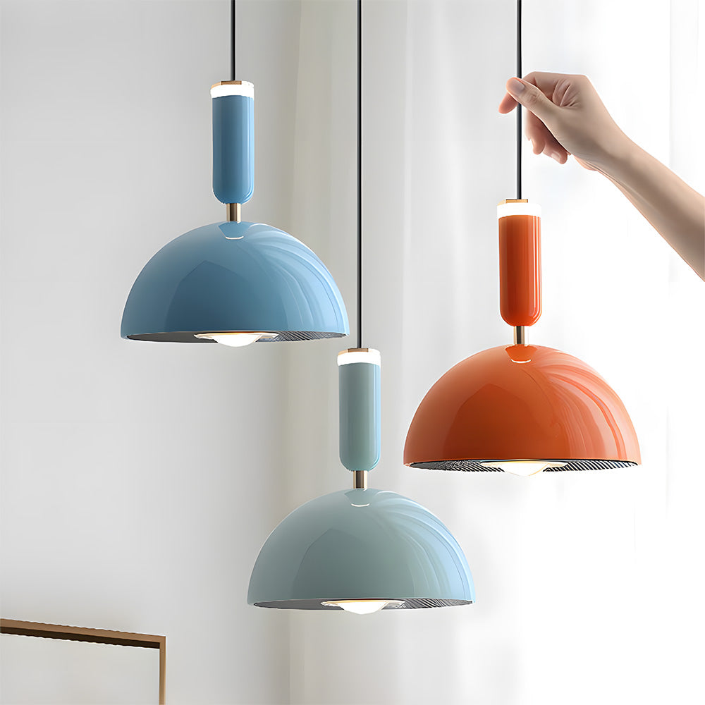 Bauhaus Modern Stained LED Pendant Light