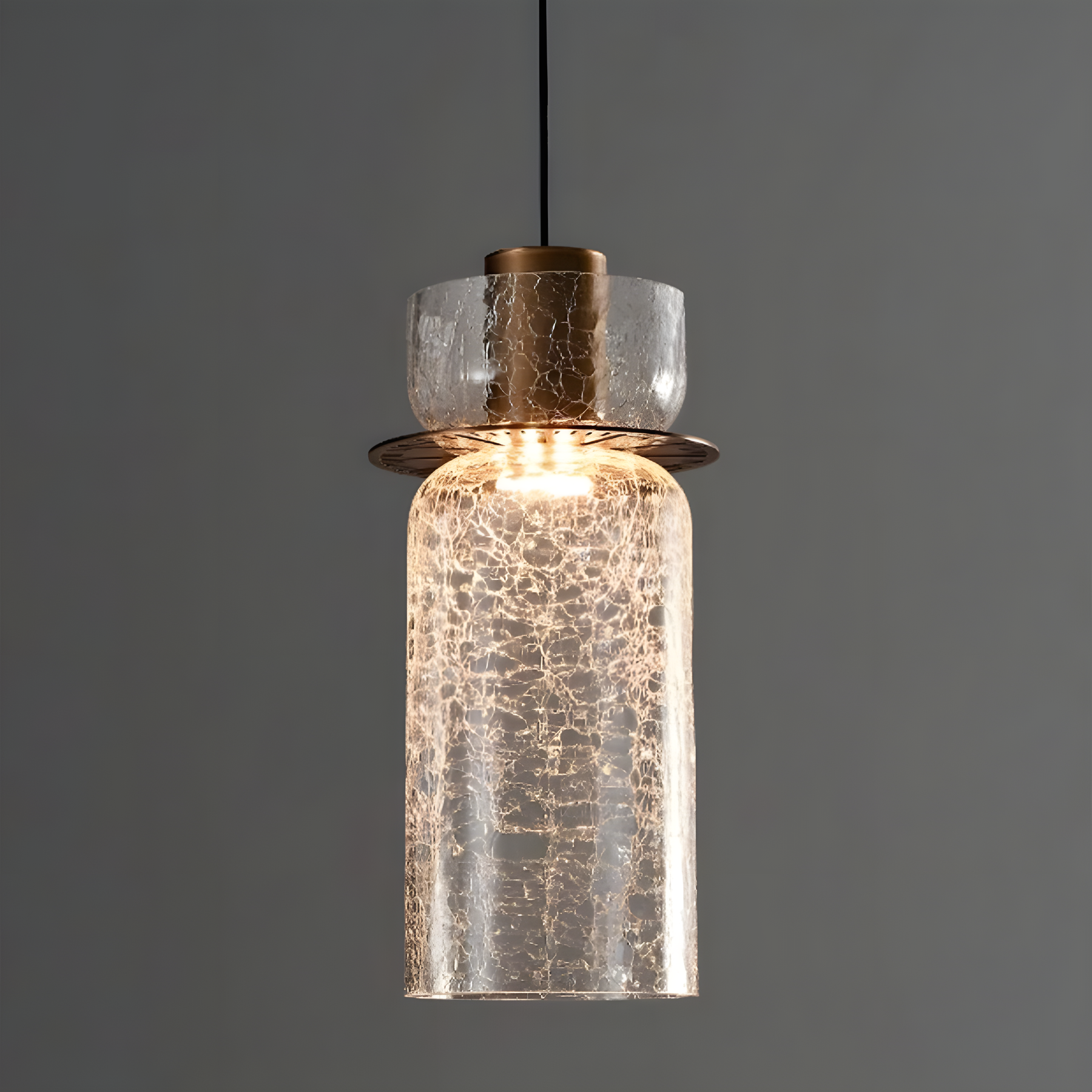 Modern Glass Double Head Pendant Light