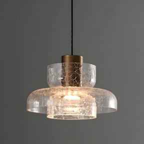 Modern Glass Double Head Pendant Light