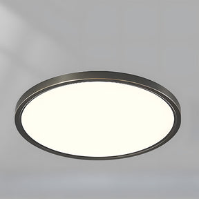 Minimalist Circular Copper LED Ceiling Lamp For Living Room