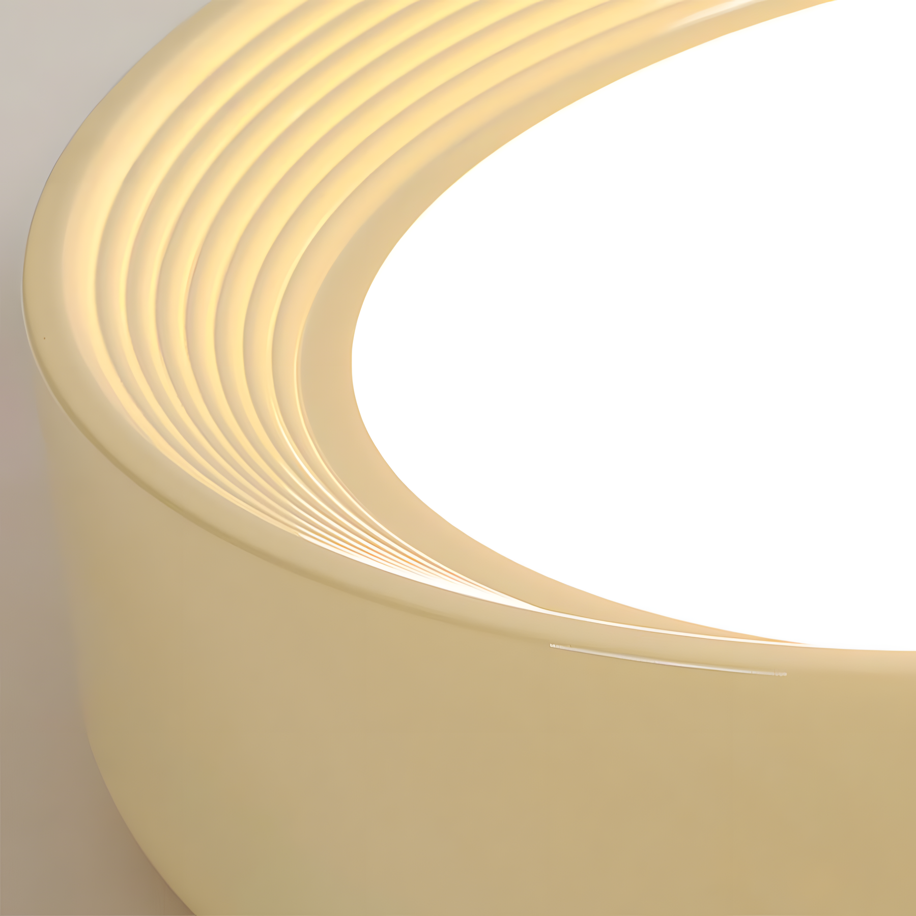 Cute Creamy Yellow Round LED Ceiling Light