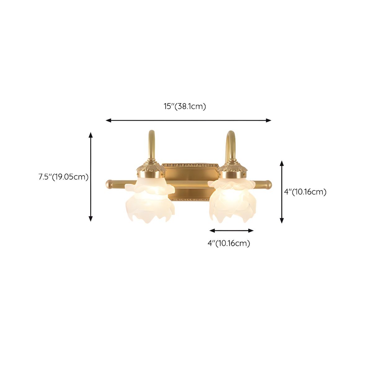 Modern Luxury Gold Bathroom Vanity Light