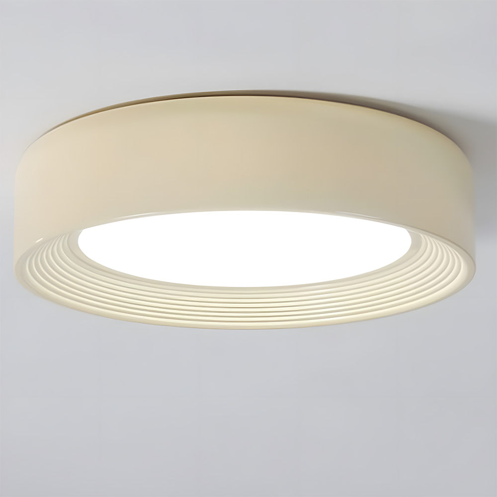 Cute Creamy Yellow Round LED Ceiling Light