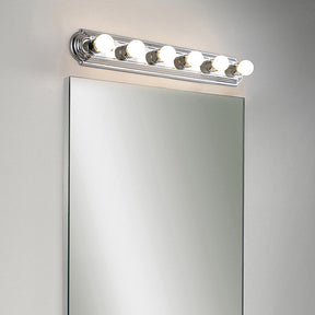 Nordic Simple Metal Silver Vanity Lighting