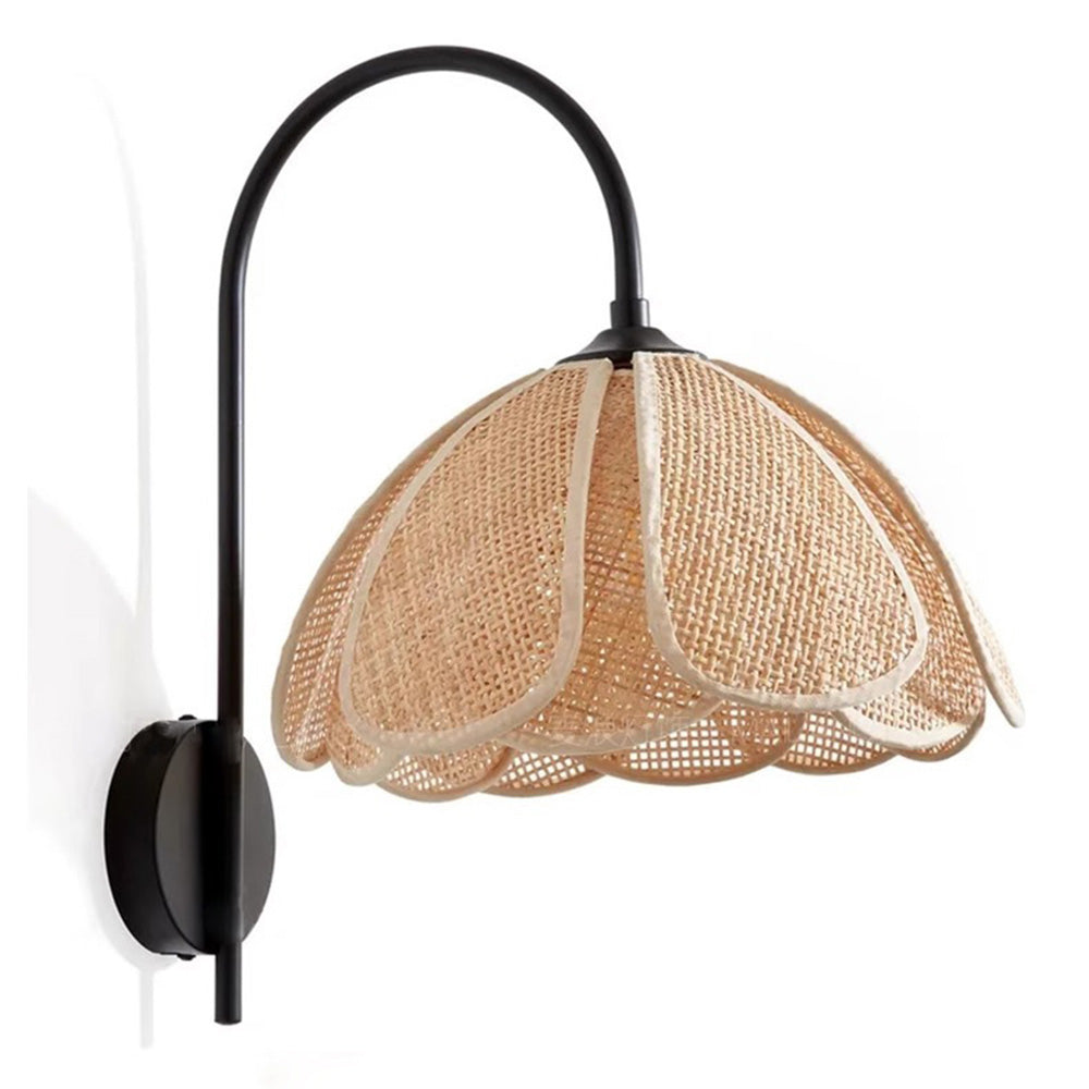 Retro Rattan Vintage Simple Wall Light