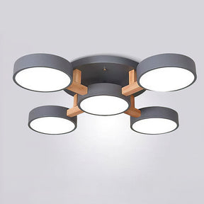 Contemporary Acrylic Multi-Heads Ceiling Light